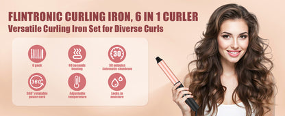 Flintronic Set Arricciacapelli 6 in 1 FeriBelleza